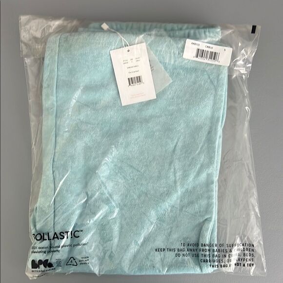 NWT Andie Swim The lbo Terry Cover-Up Pants in Cablu Blue Size S - Picture 11 of 12